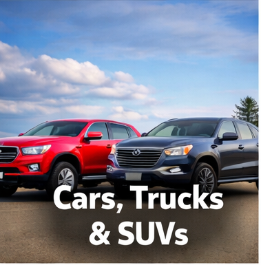 Cars Trucks and SUVs