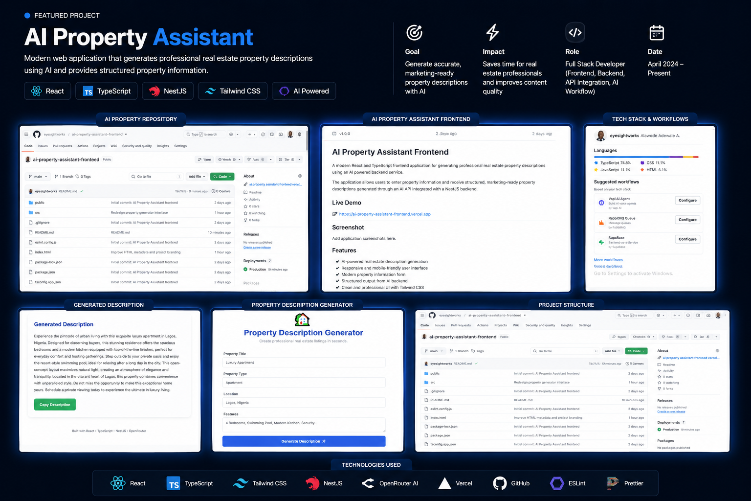 AI Property Assistant Screenshot